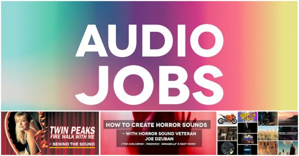 Audio Jobs for game audio and film sound
