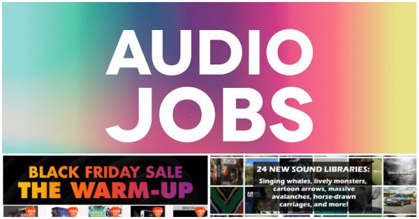Audio jobs by Soundlister