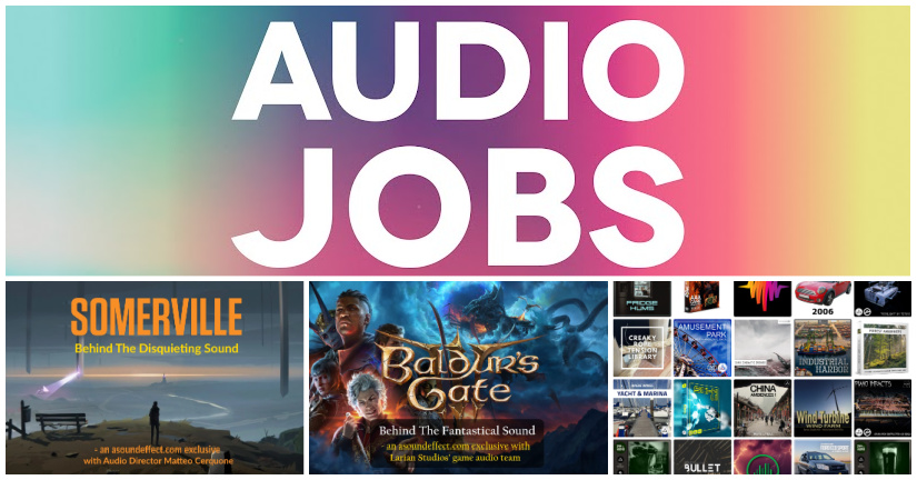 New game audio and film sound jobs