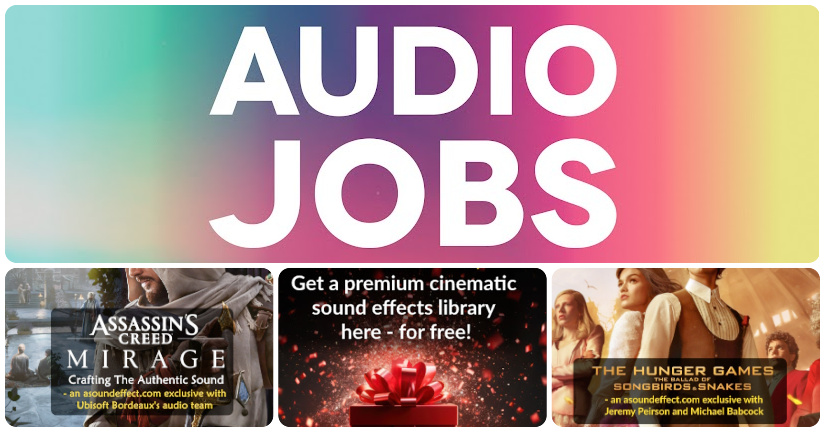 Audio jobs for games and film