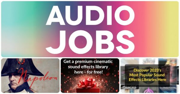 New audio jobs for games and film