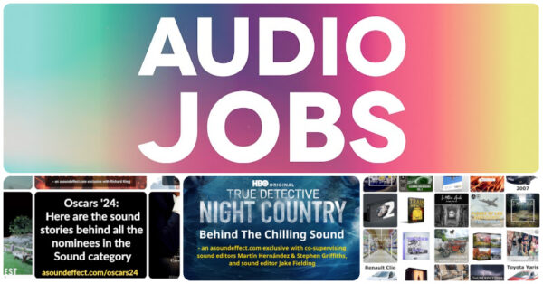 New audio jobs for games and film