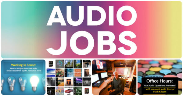 New audio jobs for games and film