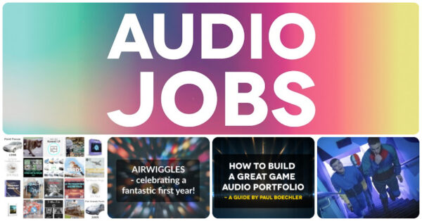 New audio jobs for games and film