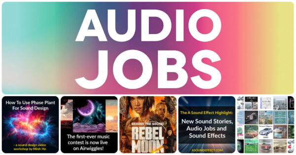 New audio jobs for games and film