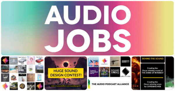 New audio jobs for games and film