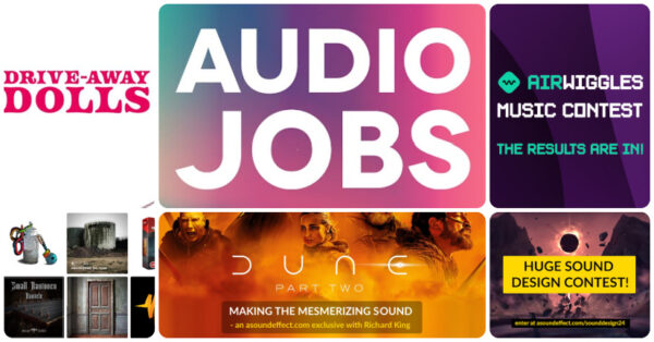 New audio jobs for games and film