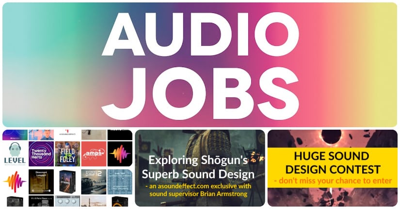 New audio jobs for games and film