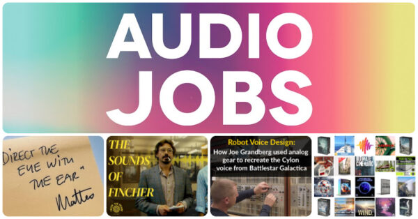 New audio jobs for games and film