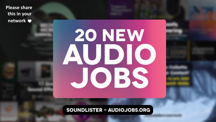 20 new audio jobs this week - audio direction, audio editing, audio engineering, music roles at Rockstar Games, Tesla, CD Projekt Red, Grinding Gear Games and more