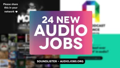 24 great new audio jobs this week - audio direction, audio editing, audio engineering, music roles at Games Workshop, Warner Music Group, PitStop Productions, Red Tiger (Evolution) and more