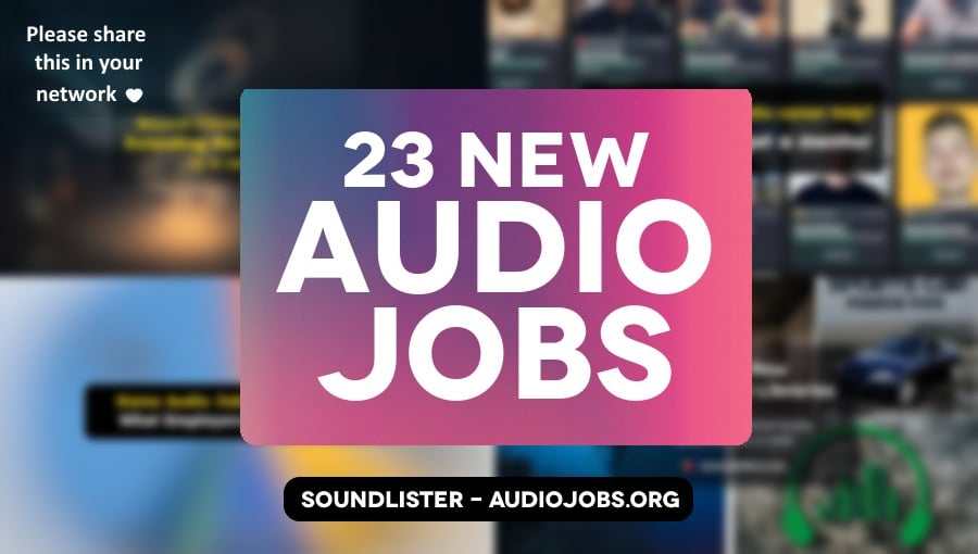 23 great new audio jobs this week - audio direction, audio engineering, music, sound design roles at Sledgehammer Games, Disney, Electronic Arts, Lucid Games and more