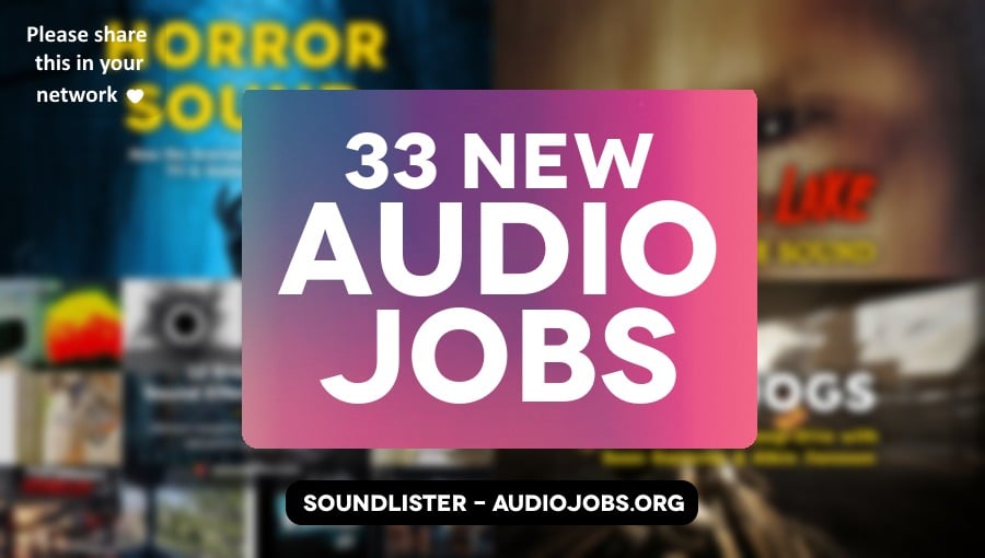 33 great new audio jobs this week - audio direction, audio engineering, music, sound design roles at Playground Games, Nintendo, Blizzard Entertainment, Bladework Games and more